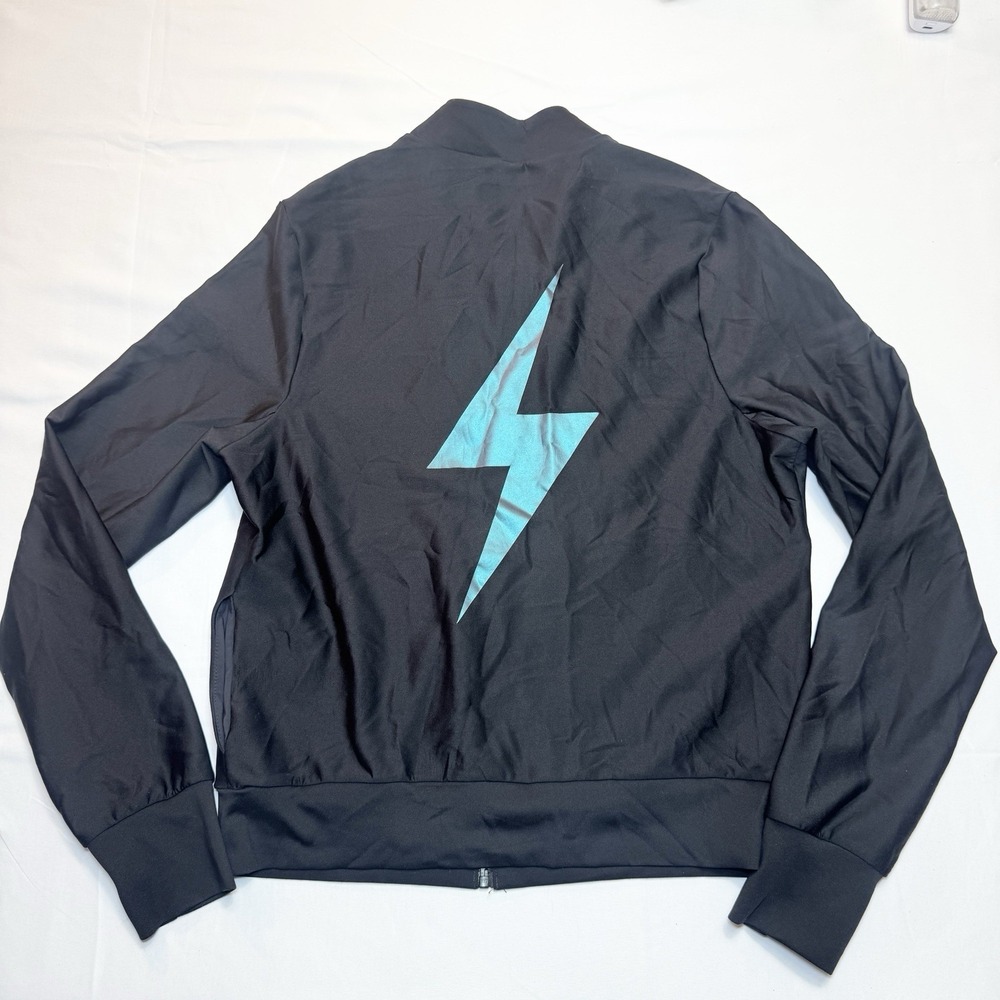 Ultracor Stealth Knockout Bomber Jacket Women's Small Black Lightening Bolt